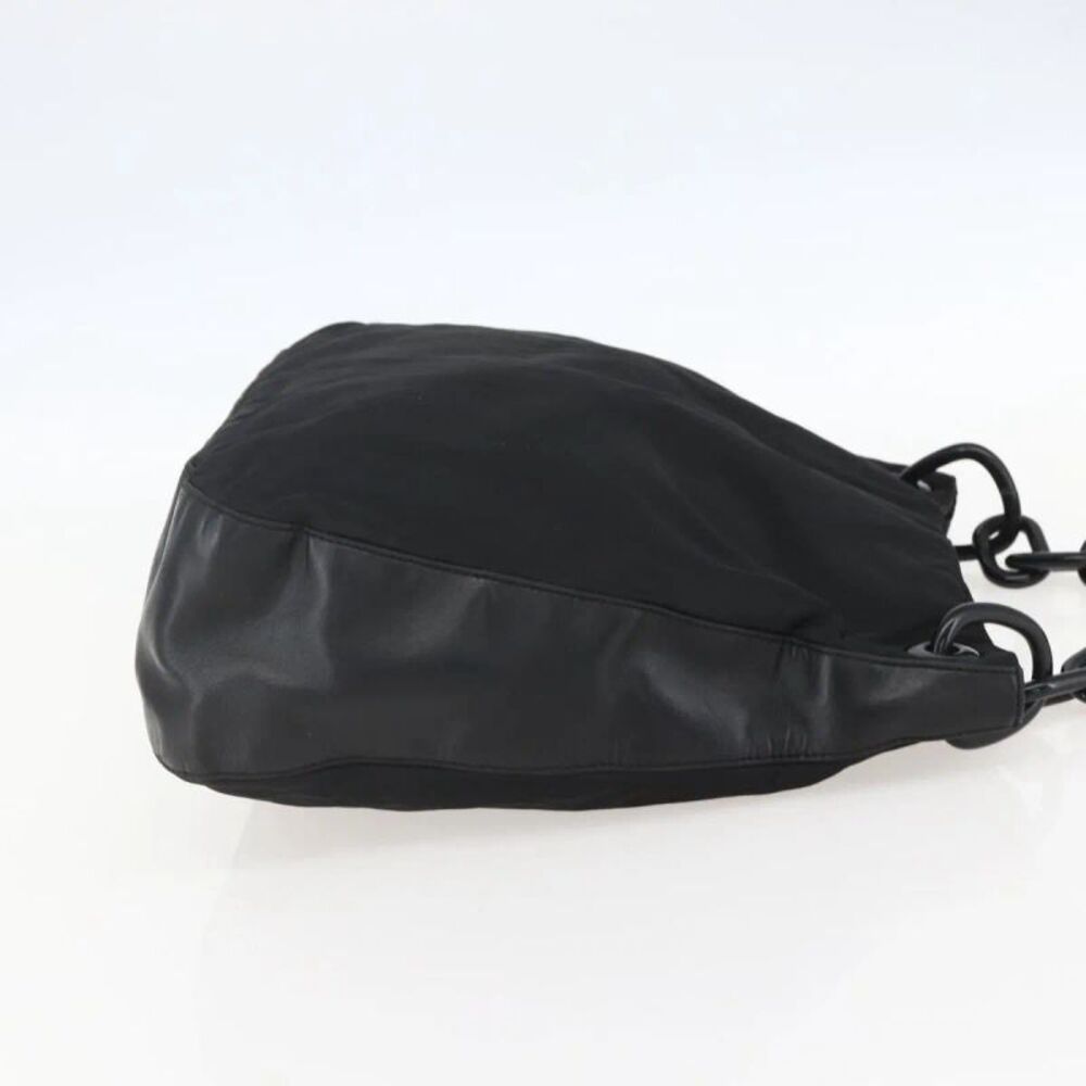 Prada Chain Tessuto Black Nylon Shoulder Bag Bag - Picture 4 of 16